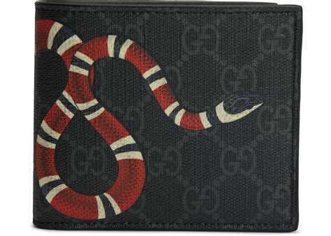 gucci snake wallet mens|gucci kingsnake men's wallet.